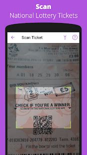 national lottery ticket scanner.